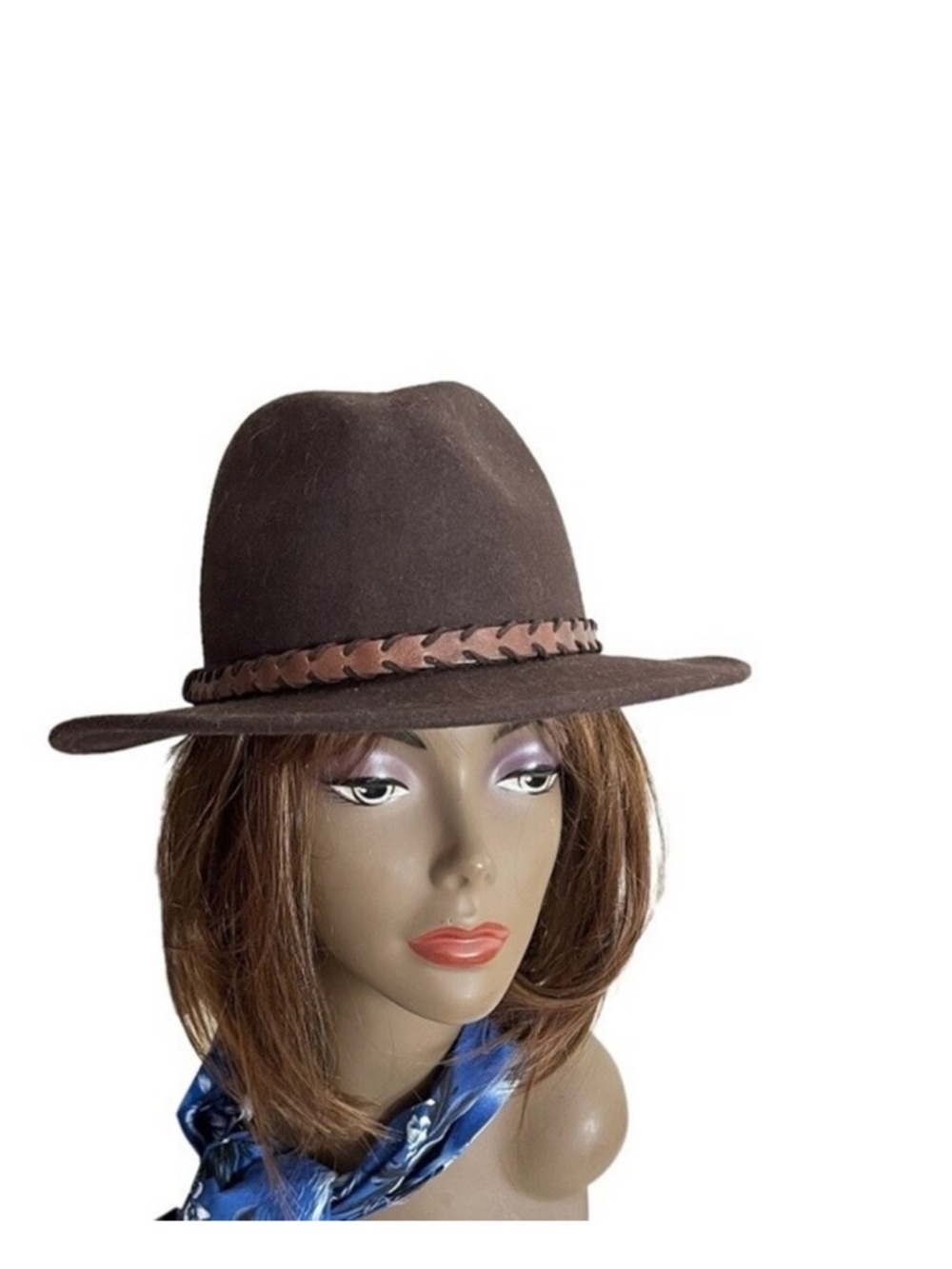 LUCKY BRAND Brown Wool Hat Fedora Outback UNISEX